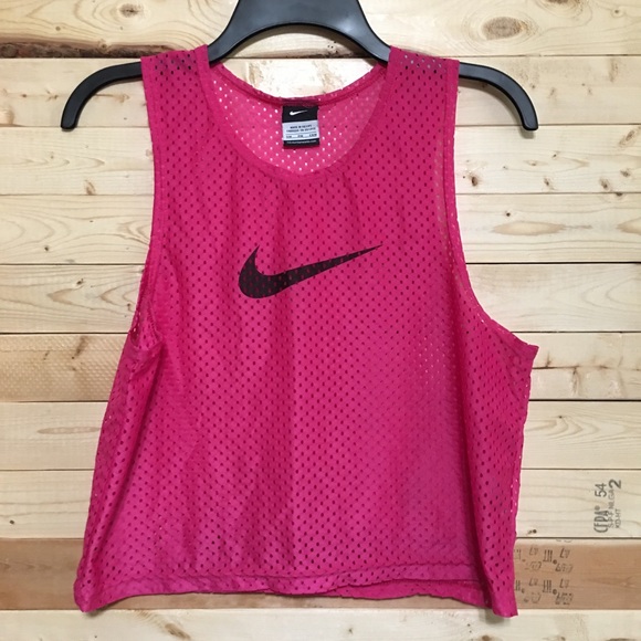 Nike Tops - Nike Dark Pink Mesh Activewear top size S/M